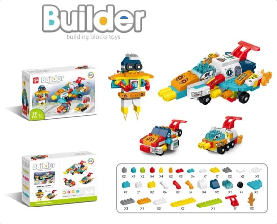 LEGO BUILDER STATION SPATIALE 79 PCS