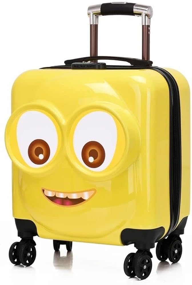 VALISE ENFANTS RIGIDE A ROULETTES MINIONS